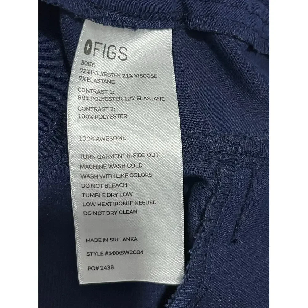 Figs Tech Collection Jogger Scrubs XL Navy Nurse Uniform